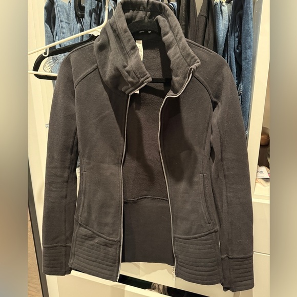 lululemon athletica Tops - lululemon athletica Black Utility Sweatshirt Jacket